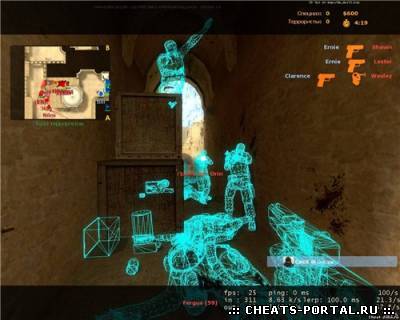 чит iCheat24 Simple Wireframe WallHack
